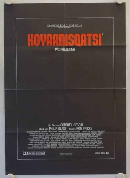 Koyaanisqatsi original release german movie poster
